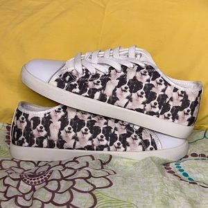 BRAND NEW Border Collie dog low top shoes